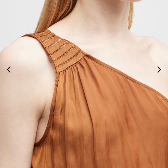 Ramy Brook Nadine Pleated Asymmetric Maxi Dress - Picture 6 of 7